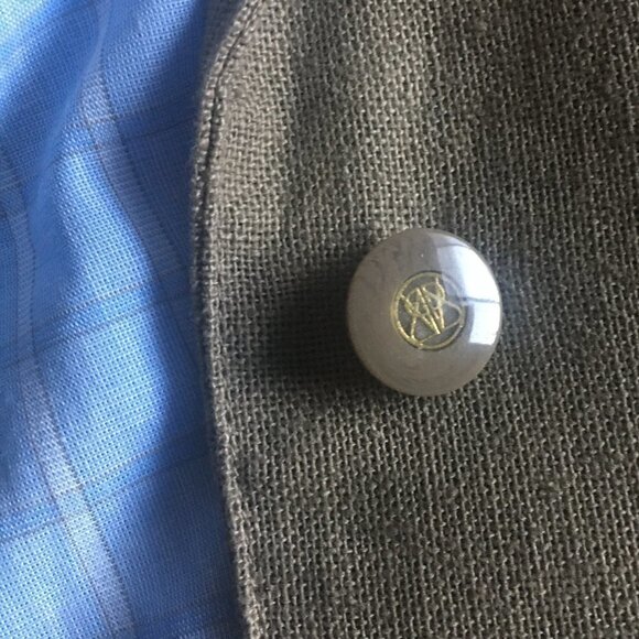 Beyond Vintage Single-breasted Linen Blend Blazer - Picture 7 of 15